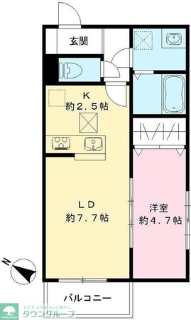 玉南ビルの物件間取画像